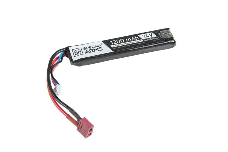 LiPo 7.4V 1200mAh 15 / 30C Battery - T-Connect (Deans)