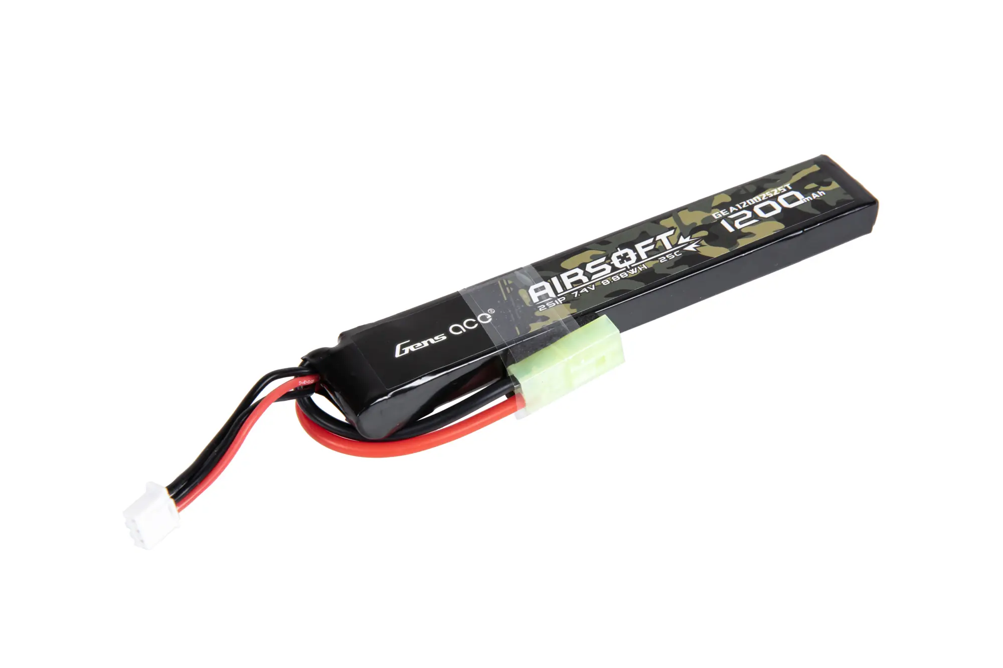 Battery Li-Po Gens Ace 25C 1200mAh 2S1P 7.4V Tamiya