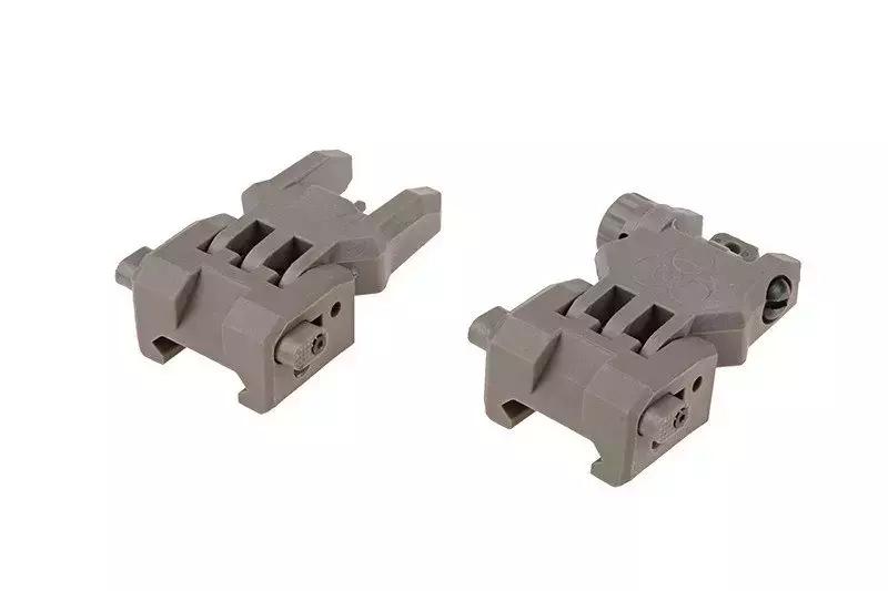 Biohazard Set of Flip-Up Iron Sights – Dark Earth - Image 3