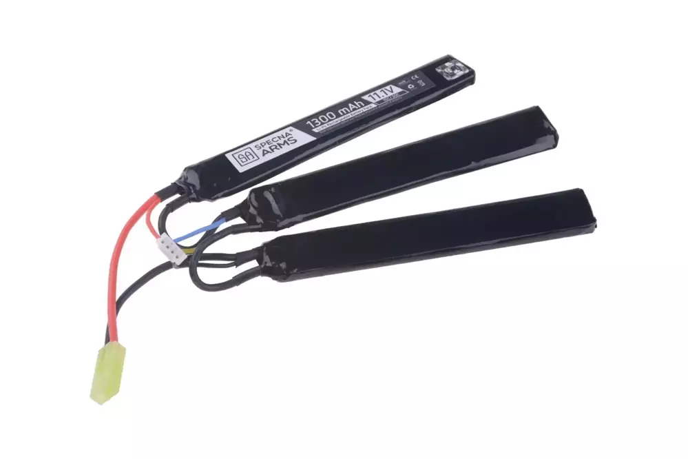 LiPo 11.1V 1300mAh 15/30C Battery - Butterfly Configuration