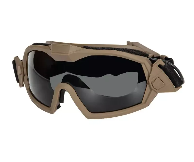 Tactical Goggles with Fan - Tan