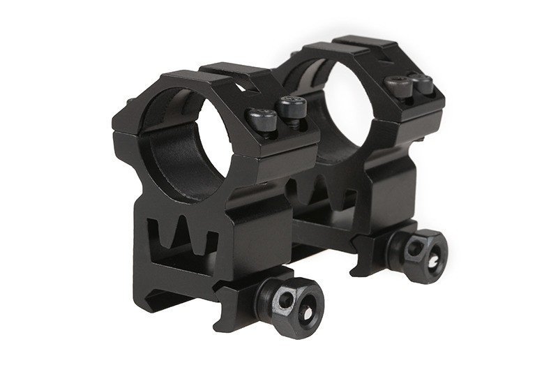 Mount rings 25mm high Black