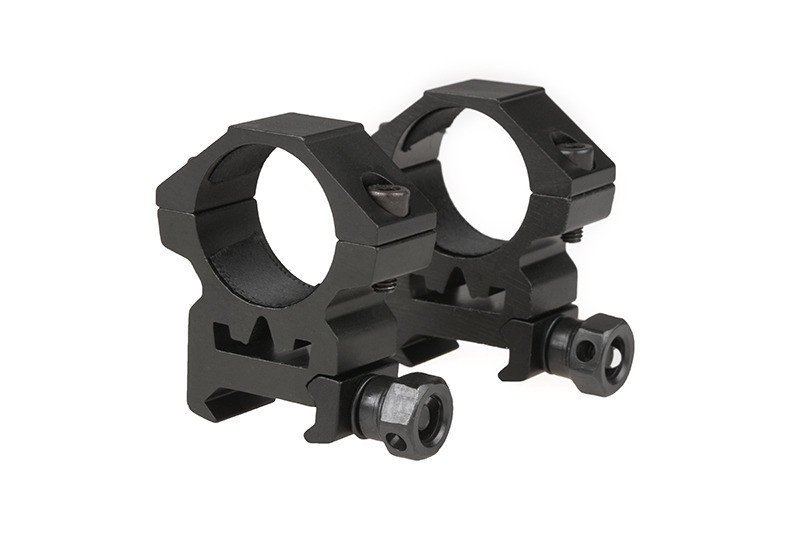Mount rings 25mm low Black