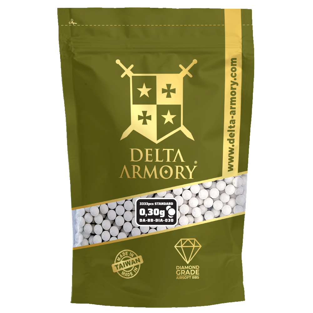 Airsoft BB Delta Armory Diamond 0.30g 3330pcs White