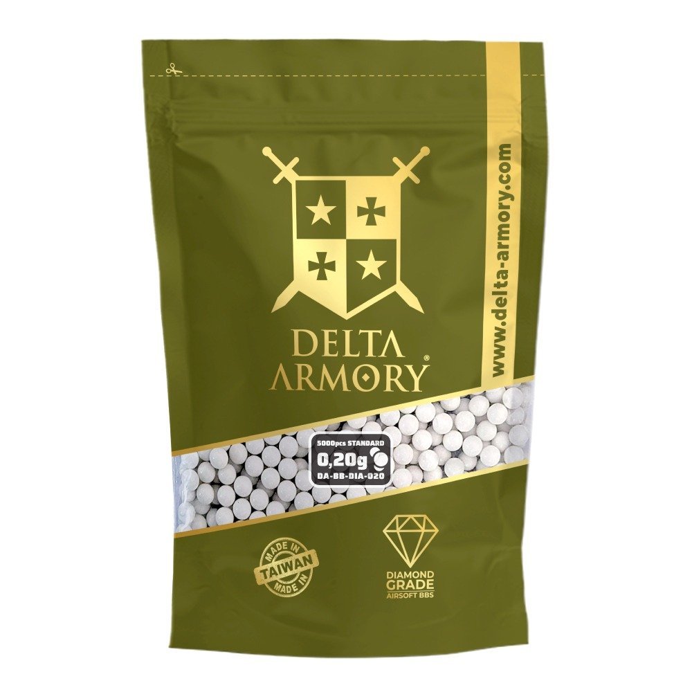 Airsoft BB Delta Armory Diamond 0.20g 5000pcs White