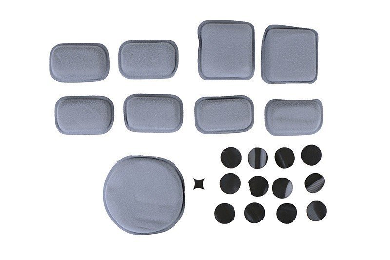 Pillow set for FAST helmet Delta Armory Grey