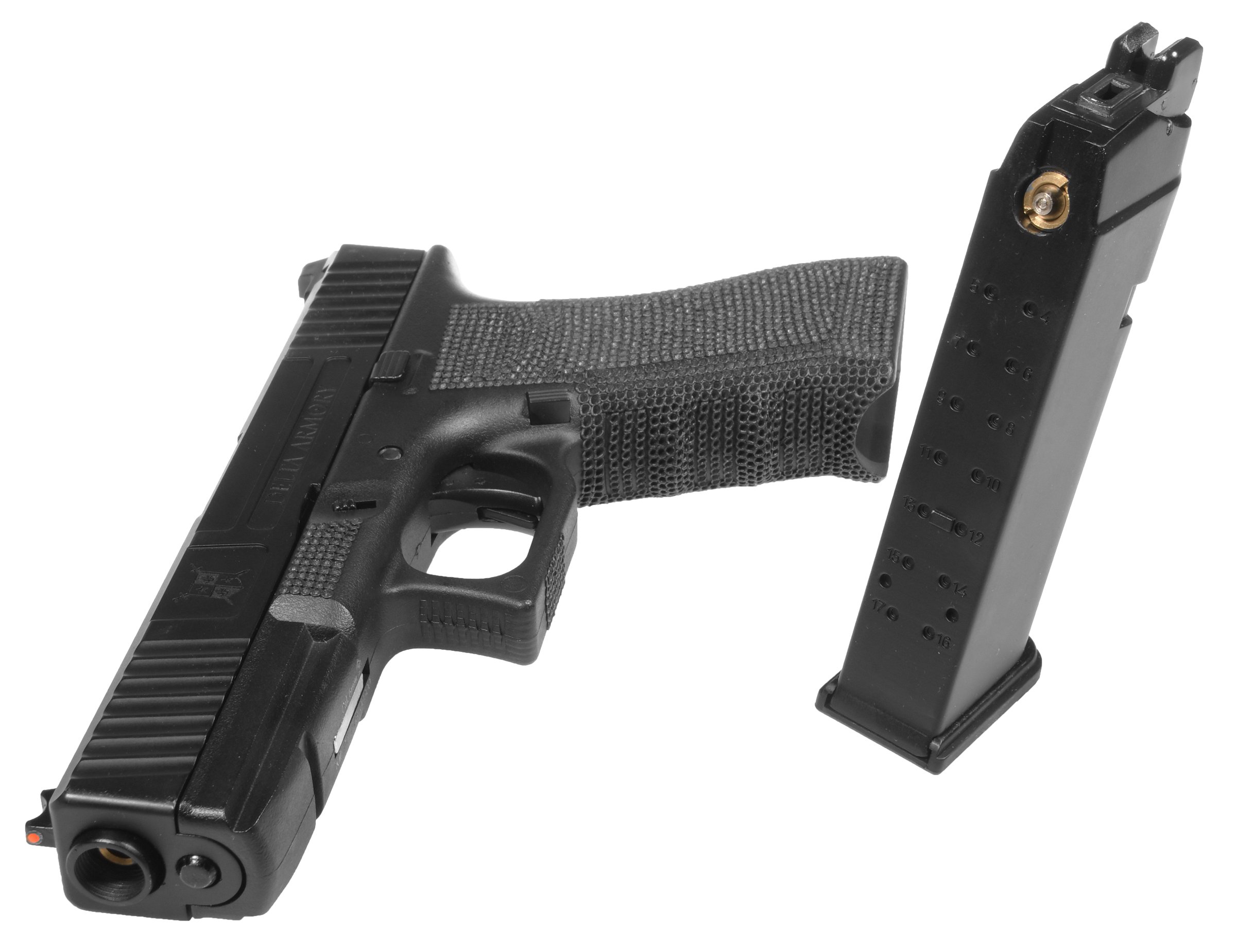 Delta Armory airsoft pistol P04 GBB Green Gas Black
