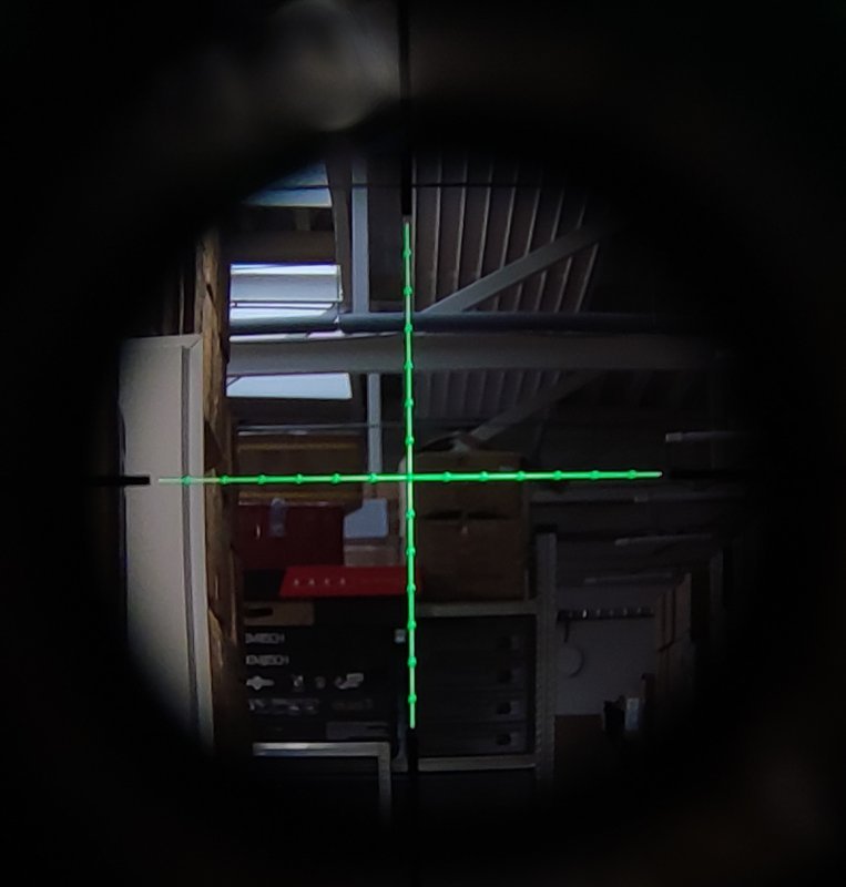 Airsoft rifle scope LPVO 1-6X24IR with backlight & covers - compact Delta Armory Black - Image 7