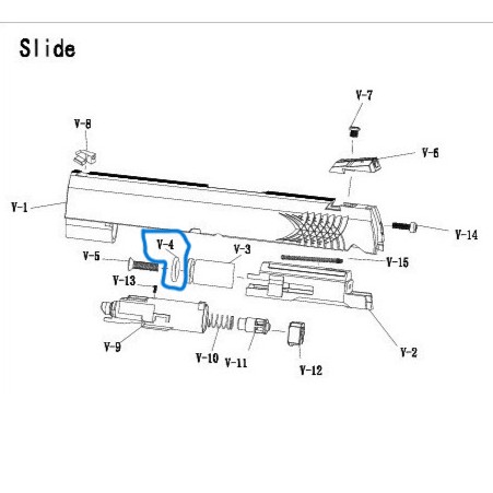 Enhanced Piston Head Hi-Capa/1911 TM V-4 2229 - Image 2