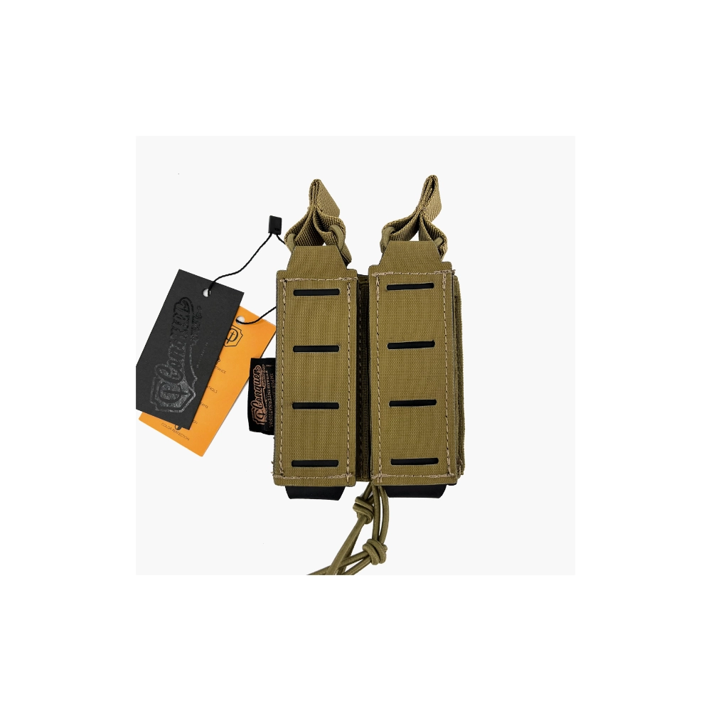 CONQUER Double Pistol Mag Pouch CB