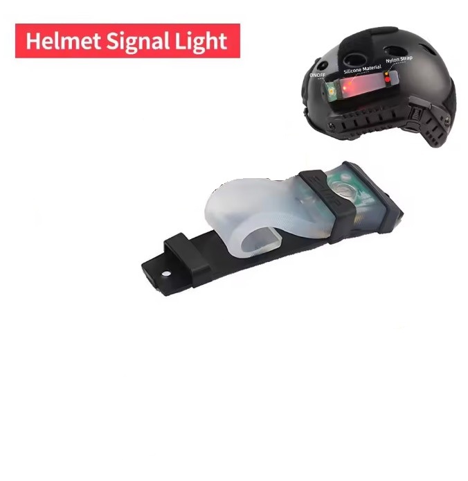 FMA E-LITE TACTICAL HELMET SAFETY FLASHING LIGHT - BLACK/GREEN KXTD-XHD_BK/GN - Image 2
