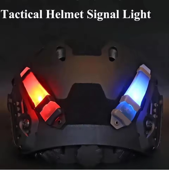 FMA E-LITE TACTICAL HELMET SAFETY FLASHING LIGHT - BLACK/GREEN KXTD-XHD_BK/GN - Image 3