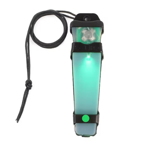 FMA E-LITE TACTICAL HELMET SAFETY FLASHING LIGHT - BLACK/GREEN KXTD-XHD_BK/GN