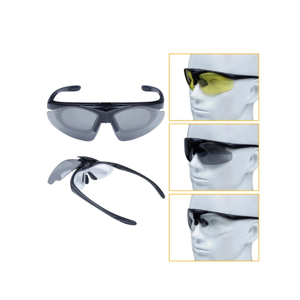 WOSPORT Shooting Glasses Black Frame
