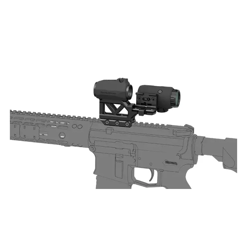 VO MAVERICK Red Dot and Magnifier Set on 1-piece RIS base - Black - Image 11