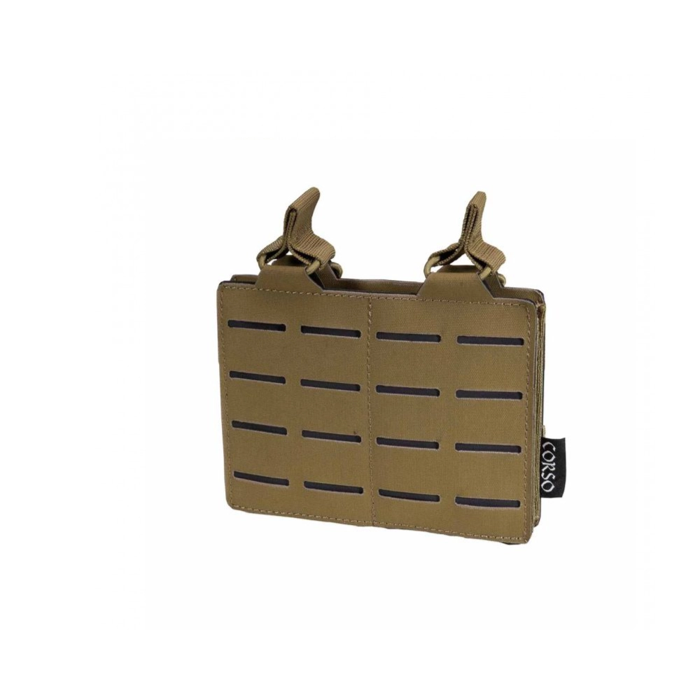 Porta-carregadores duplo CORSO Dagger MK1 Laser Cut para M4/AR15 em coyote