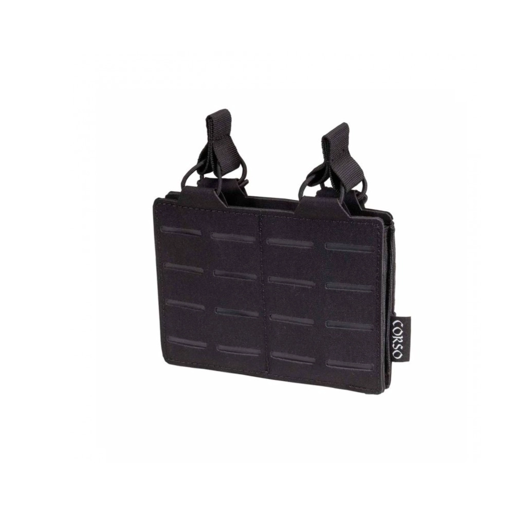 Porta-carregadores duplo CORSO Dagger MK1 Laser Cut para M4/AR15 preto
