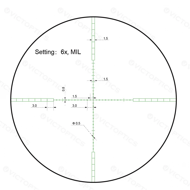 VictOptics S4 1,5-6x28 LPVO scope - Black - Image 11