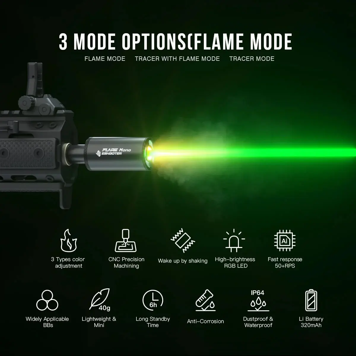 Eshooter Technology Flare Mono Rechargeable Tracer Unit - Image 3
