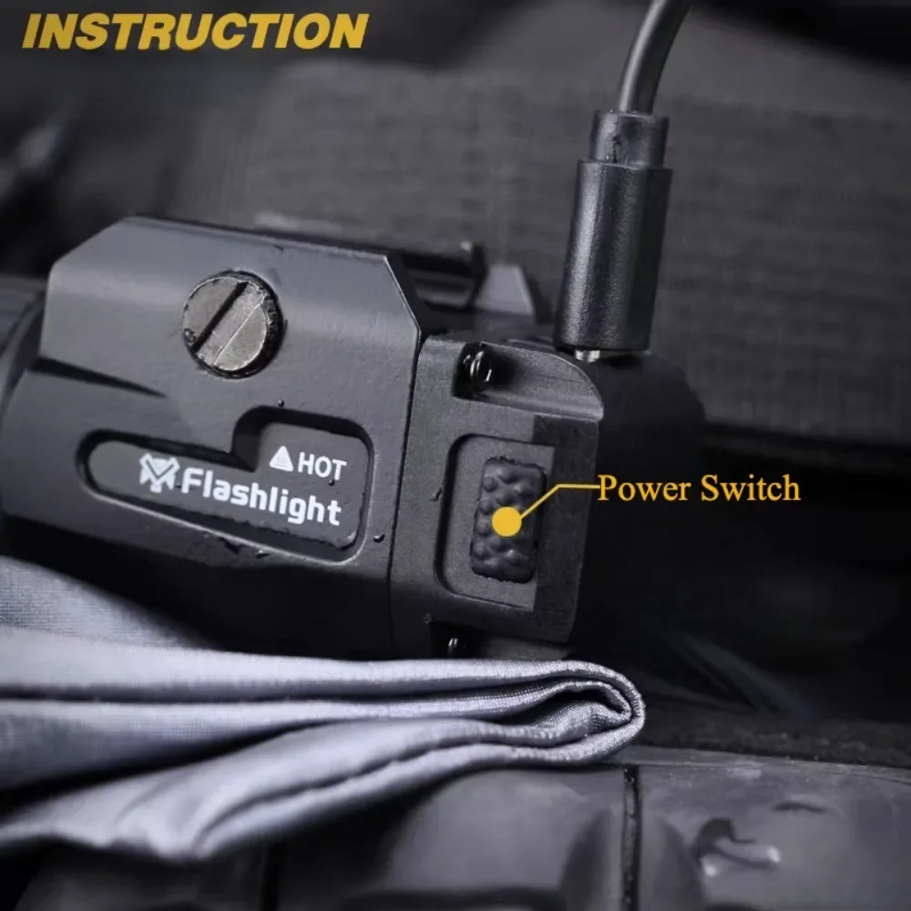 VT Tactical Flashlight LED 800lm for Pistol - Image 5