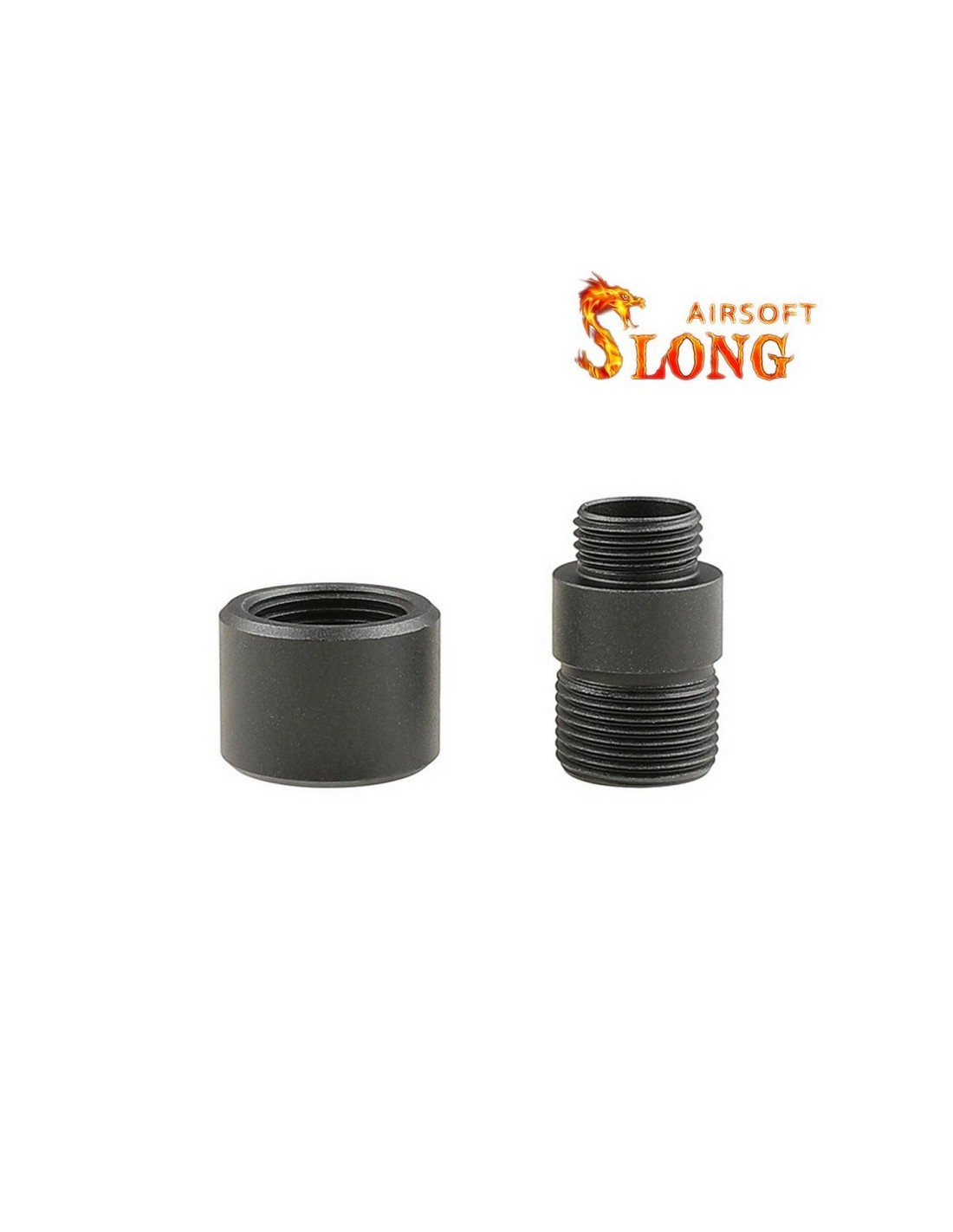 SLONG AIRSOFT Silencer adapter 11mm CW to 14mm CCW