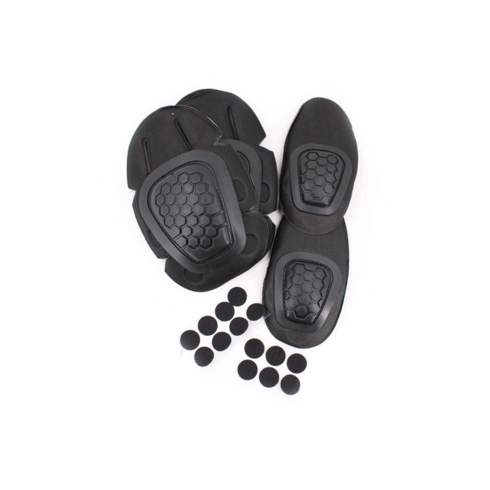 Joelheiras e cotoveleiras táticas IMMORTAL Sigma pretas para airsoft