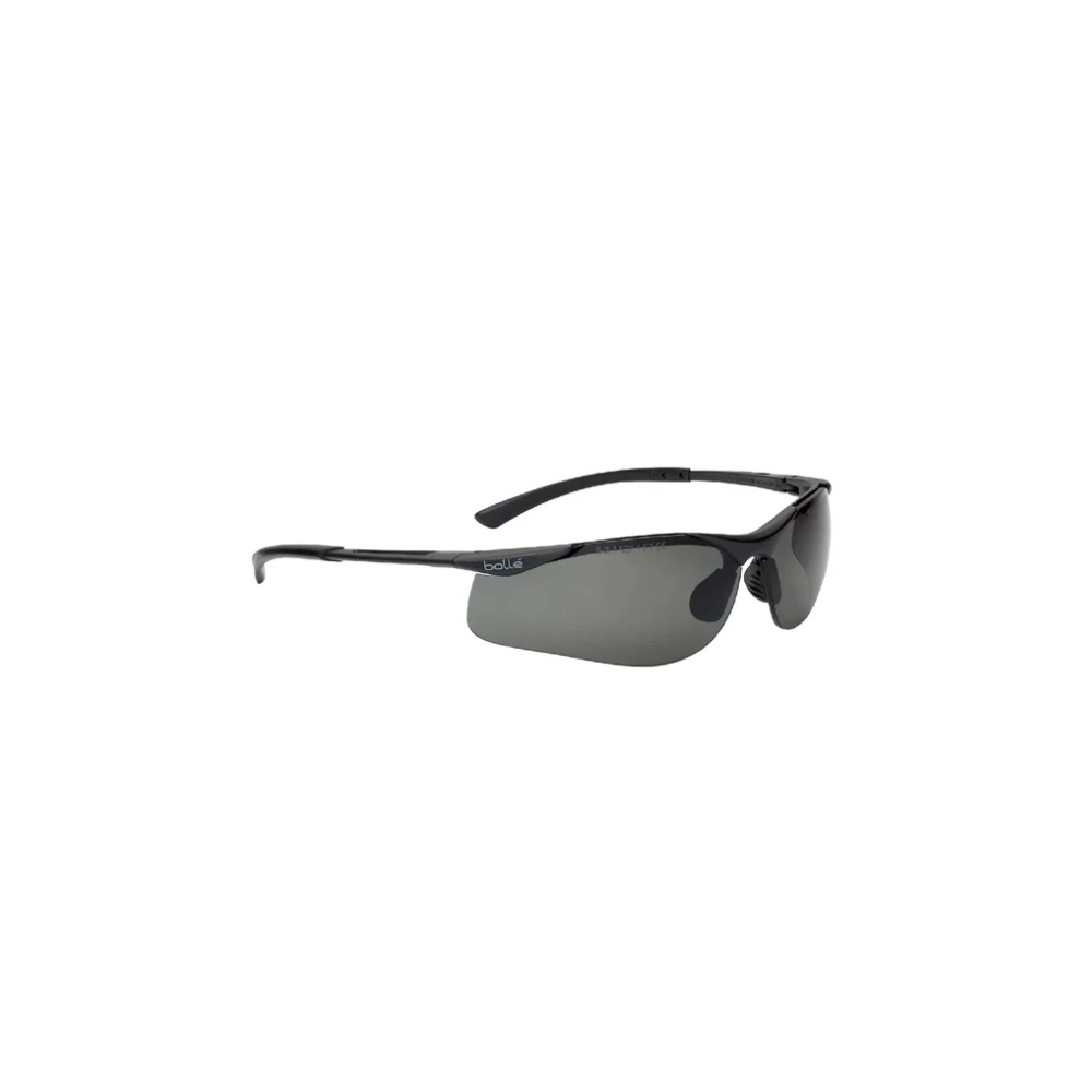 Bollé Contour II Black Smoke Safety Glasses