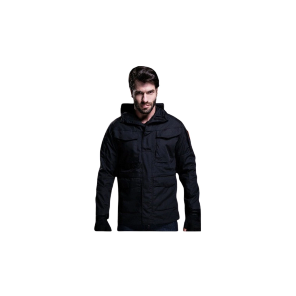 OF TAD Style Jacket Black Size L Tactical Softshell Jacket for Airsoft