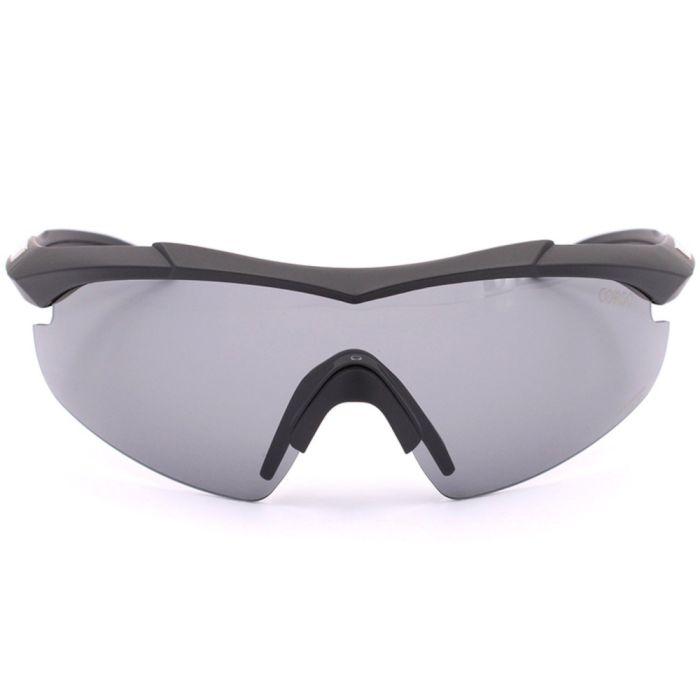 Corso Revenge Bow Black Tactical Glasses with 3 Interchangeable Lenses