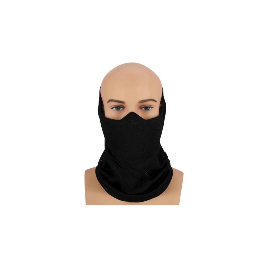 CYGNUS ARMORY Face Warrior Defender Neck Gaiter Black Airsoft Face Protection