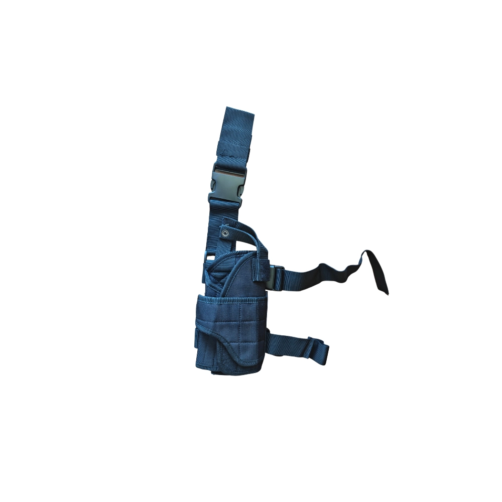 Coldre de perna preto ajustável para pistola de airsoft