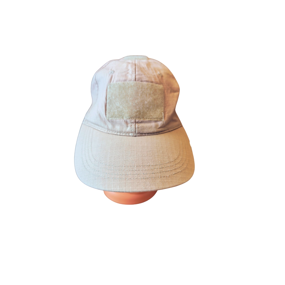 Boné tático Contractor cor areia com velcro para patch