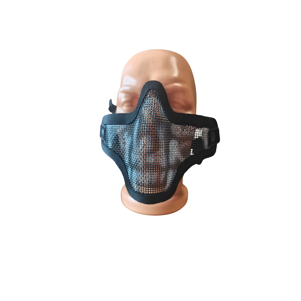 Skull Mesh Half Face Mask Black