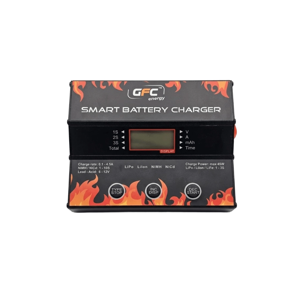 Carregador Inteligente GFC Energy Smart Charger 45W | LiPo NiMH